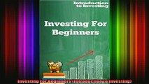 READ Ebooks FREE  Investing For Beginners Introduction to Investing Full EBook