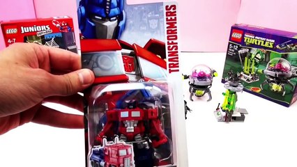 Transformers OPTIMUS PRIME aide Spidermen et sauve Michelangelo – Personnages daction Has
