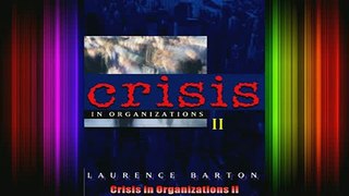 READ book  Crisis in Organizations II Free Online