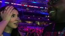 Cathy Kelley seeks out the 'Shocked Undertaker Guy' in the WrestleMania 32 crowd- April 3, 2016