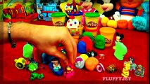 30 Huevos Sorpresa!! Play Doh Kinder De Coches De Disney Helado De Bob Esponja Angry Birds Super Mario Peppa Pig | HD