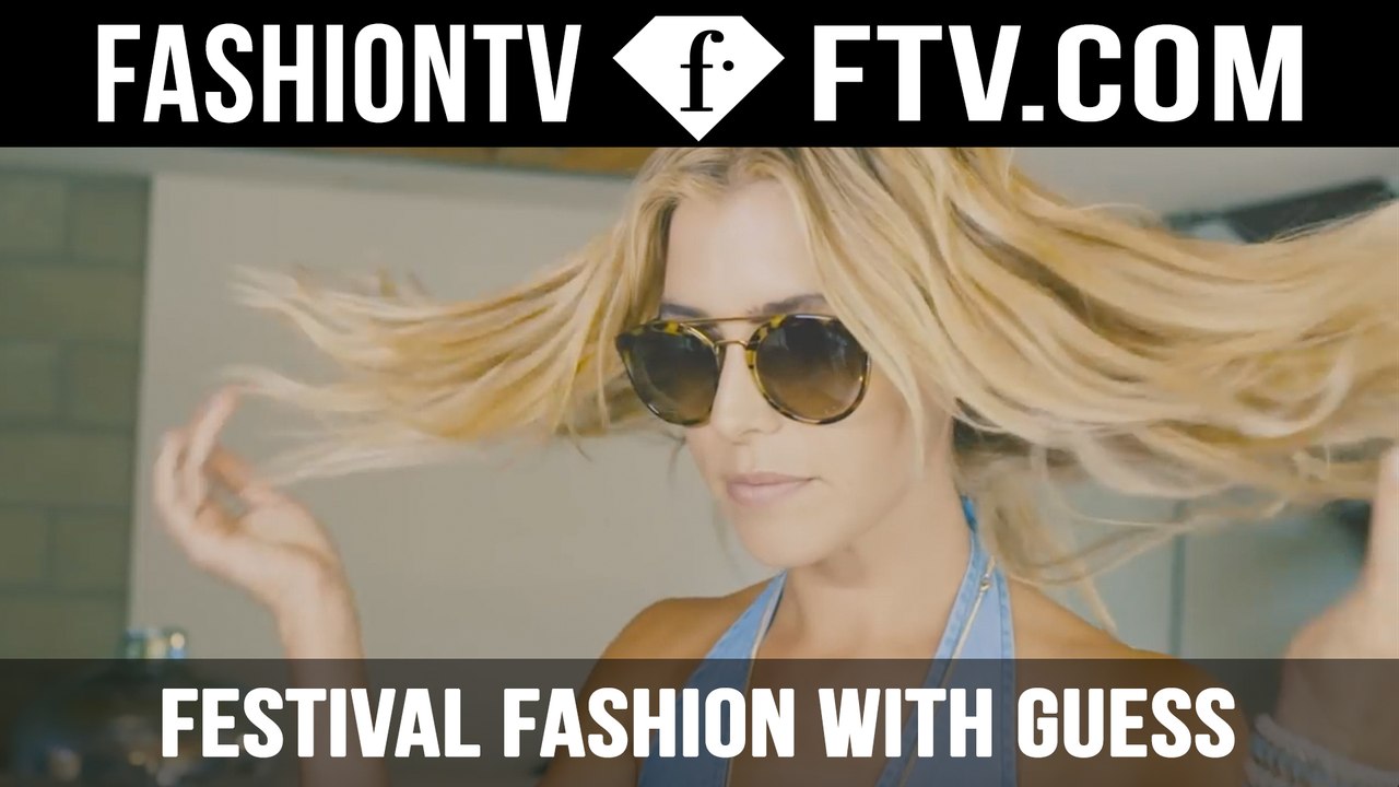 GUESS x The Zoe Report  Sam Blacky Festival Fashion | FTV.com