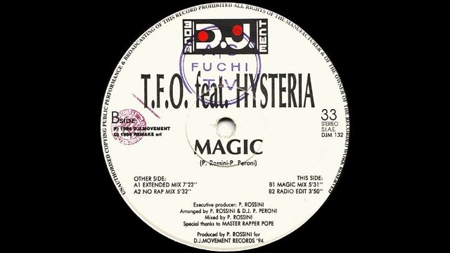 T.F.O. Feat. Hysteria - Magic (Extended Mix) (A1)