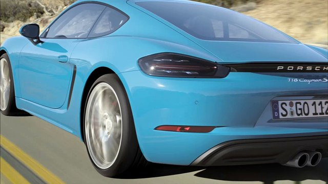 Le coupé Porsche 718 Cayman embarque un moteur turbo quatre cylindres à plat
