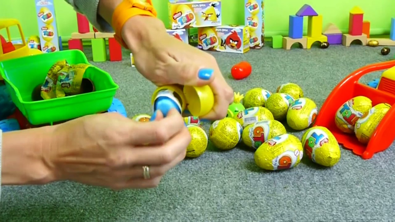 Мультфильм про машинки и яйца Angry Birds - Surprise Eggs