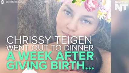 Chrissy Teigen Went Out For Dinner And The Internet Hated It