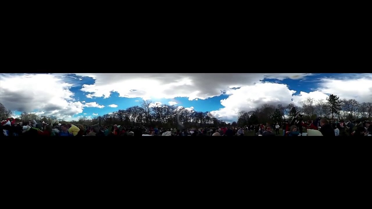 Germany: See Berlin's huge pillow fight from a 360 degree camera!