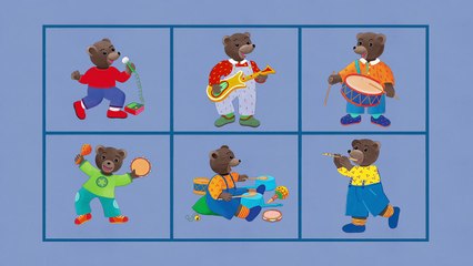 Petit Ours Brun - Comptine pour mimer les musiciens