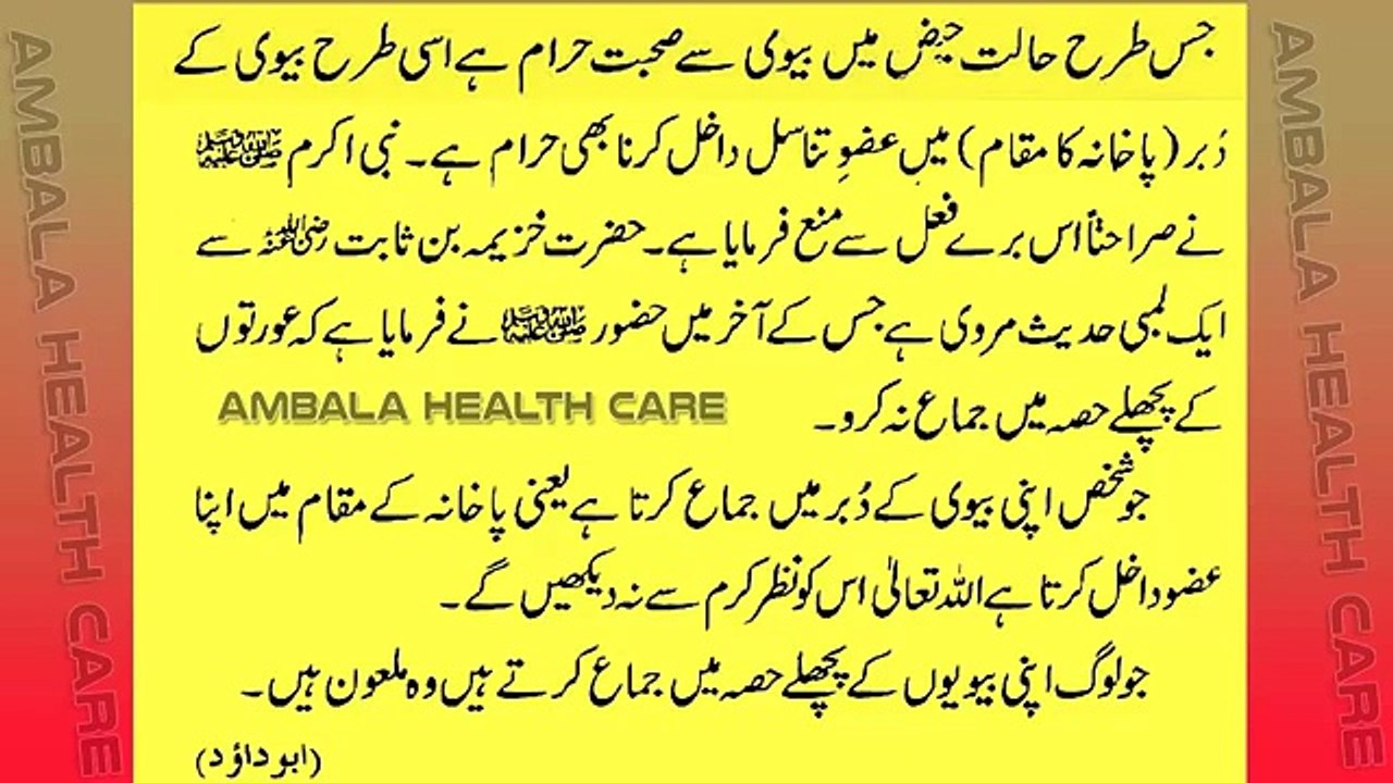 Biwi Ke Pichlay Hissay Mein Jima Karne Ki Mumaniat _ Mubashrat Ke Adaab Aur Tarike In Islam Part 4