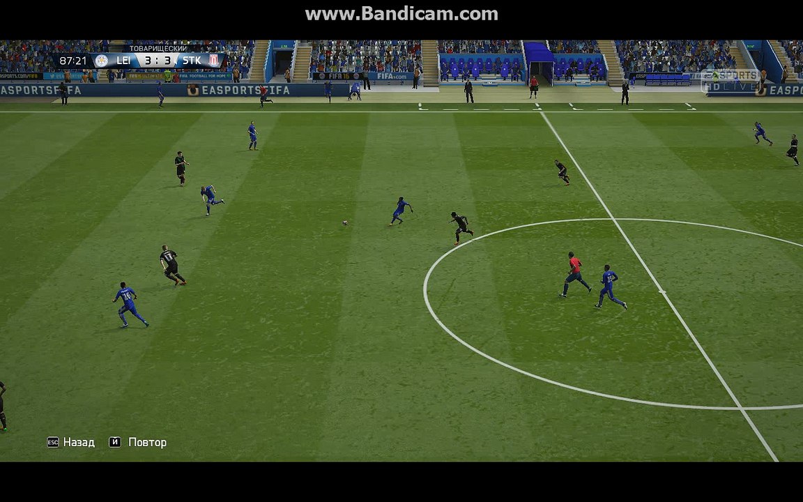 BPL 7 Тур. Лестер - Сток Сити. 4:3. Mahrez, 88'