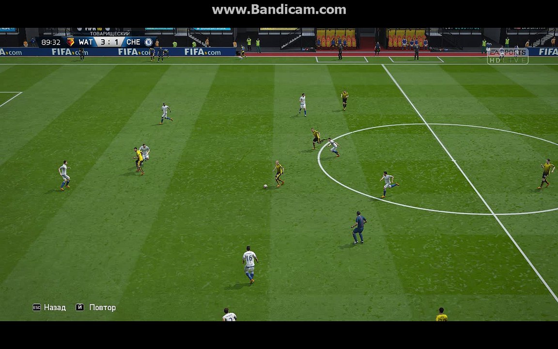 BPL 7 Тур. Уотфорд - Челси. 4:1. Deeney, 90+3'