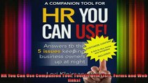 READ Ebooks FREE  HR You Can Use Companion Tool Toolkit with Lists Forms and Web links Full Free
