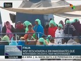 Italia: MSF rescata a más de 300 refugiados en aguas del Mediterráneo