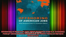 READ book  Offshoring of American Jobs What Response from US Economic Policy Alvin Hansen Online Free