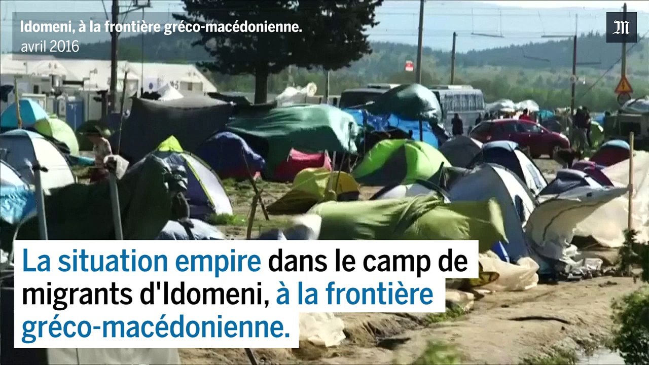 A Idomeni, une vie de migrant, sous le vent, la pluie et à la merci des serpents