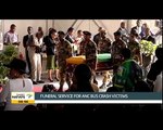 Funeral service for ANC bus crash victims is underway