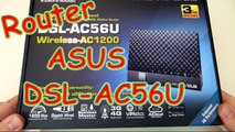 ASUS DSL-AC56U Router adsl AC1200 dual band wifi 802 unboxing ita