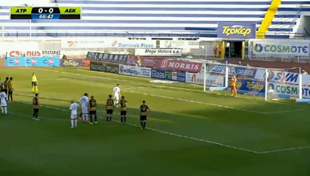 Brito Penalty GOAL (1:0) - Atromitos vs AEK 26/04/2016 -Greek Cup - Play Offs - Semi-finals
