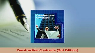 Download  Construction Contracts 3rd Edition Free Books