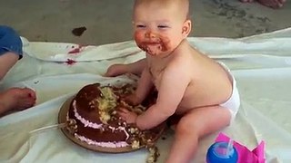 First Birthday Cake - Funny Baby
