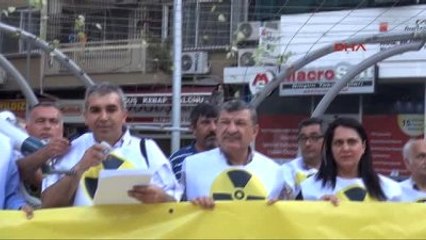Mersin Nükleer Santrallere Karşı Gökyüzüne Siyah Balon Bıraktılar