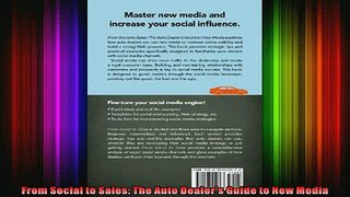 READ book  From Social to Sales The Auto Dealers Guide to New Media Full EBook