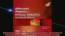 READ book  Differential Diagnosis for Physical Therapists Screening for Referral 4e Differential Free Online