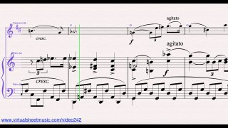 Johannes Brahms Lullaby - Clarinet and Piano Music Video Score