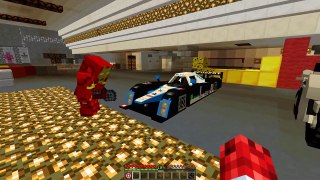 Minecraft MineVengers IRONMAN CRASHES A RACE CAR!!!