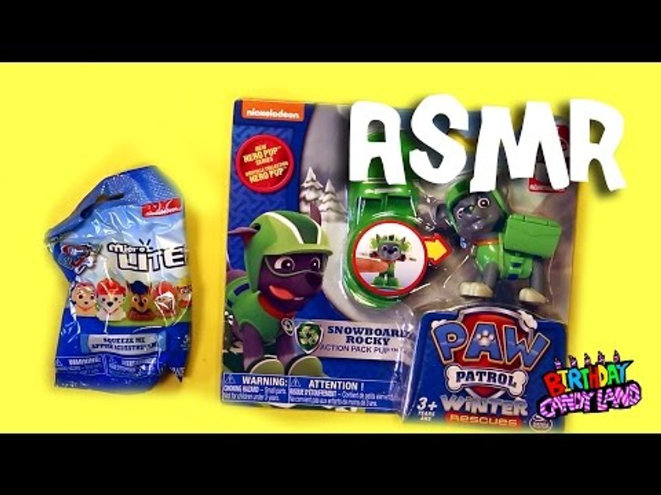 Unboxing/Opening Children's Toys with ASMR Audio - Paw Patrol Winter Rescue & Paw Patrol Micro Lite