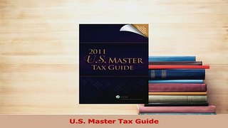 Read  US Master Tax Guide Ebook Free
