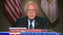 Sanders discusses possibly supporting Clinton