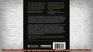 FREE DOWNLOAD  Green Economics An Introduction to Theory Policy and Practice  DOWNLOAD ONLINE