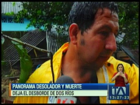 Panorama desolador y muerte deja el desborde de dos ríos en Santo Domingo