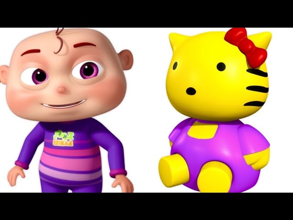 Five Little Babies Playing With Toys Children Songs - Nursery Rhymes For Kids With Lyrics - 3D Nursery Rhymes For Children
