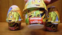3 Surprise Eggs Maya the Bee Movie - Die Biene Maja Toys Unboxing - Pszczółka Maja - Sorpresa