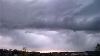 Shelf cloud and rain Full HD Timelapse