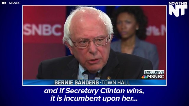 Bernie Sanders Says Hillary Clinton Has To Earn His Supporters' Votes If She's The Nominee
