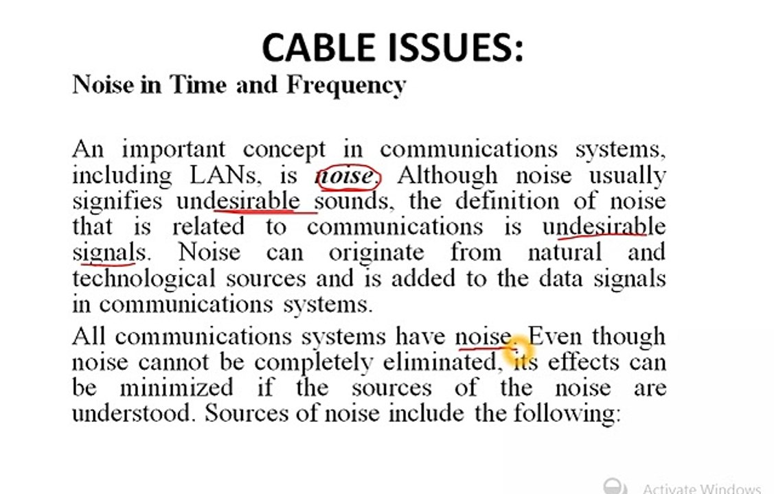 cables issues video 15