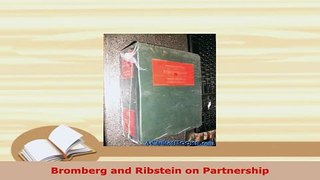 Download  Bromberg and Ribstein on Partnership  Read Online