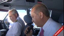 Cumhurbaşkanı Erdoğan kokpitten seslendi