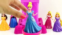 Play Doh Sparkle Disney Princess Frozen Anna MagiClip Belle Princesas Magic Clip