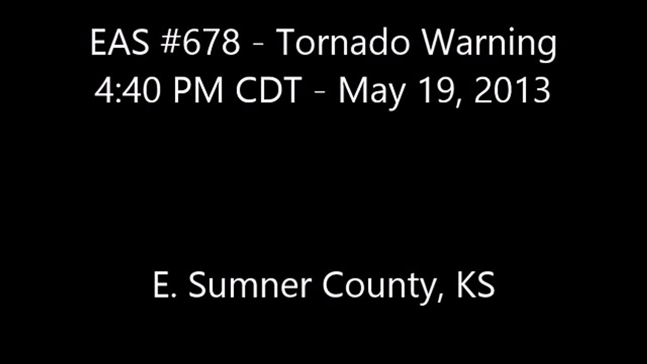 EAS #678: Tornado Warning (5/19/2013)