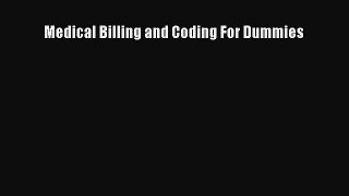 PDF Medical Billing and Coding For Dummies  EBook