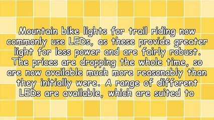 Selecting the Right Mountain Bike Lights for Trail Riding