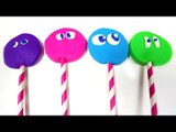 Learn Colors and Counting with Play Doh Surprise lolly pops