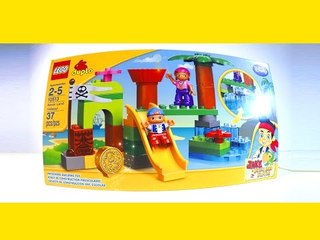 Children Assemble Jake and the Pirates Lego Duplo Toy Set!