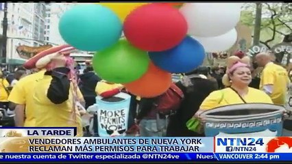 Vendedores ambulantes en Nueva York exigen aumento en el número de permisos para trabajar en la calle