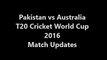 AUS vs PAK Australia won by 21 runs - ICC T20 Cricket World Cup 26th Match Result