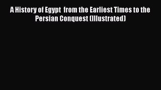 [Read book] A History of Egypt  from the Earliest Times to the Persian Conquest (Illustrated)